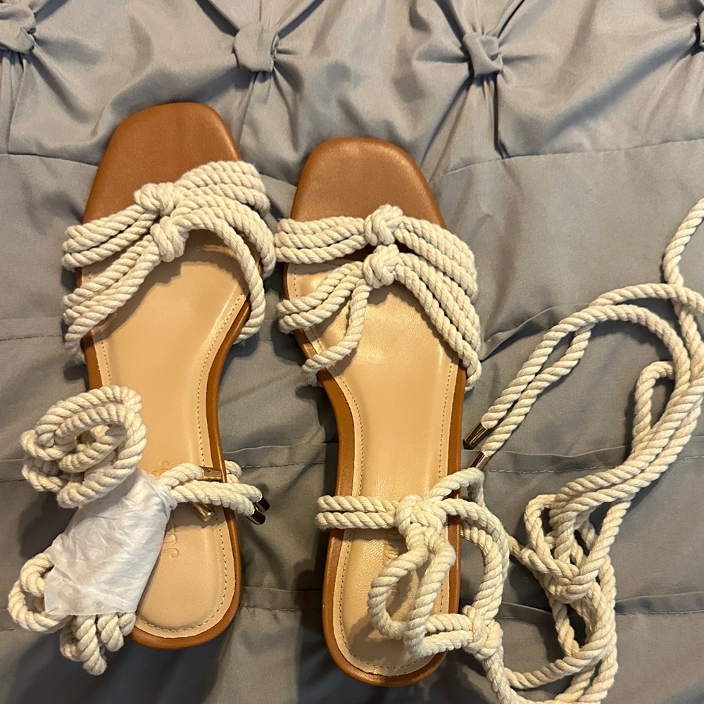NWT JustFab Rope Heels – Size 9